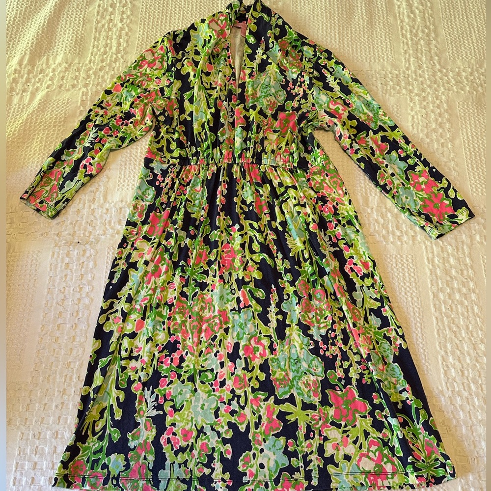 Lilly Pulitzer Dress: slightly faded.
